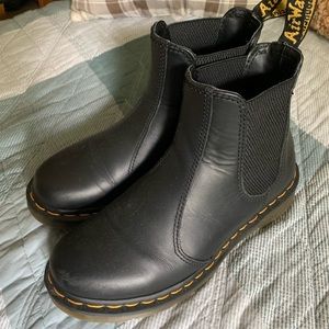 Dr. Martens slip on Chelsea boot in black. Size 7 women’s.